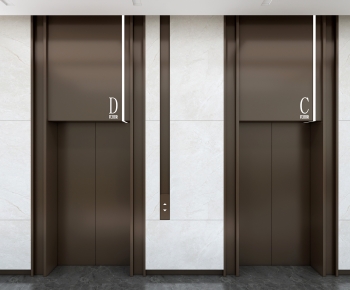Modern Office Elevator Hall-ID:207617046