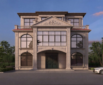 Simple European Style Detached Villa-ID:461806063