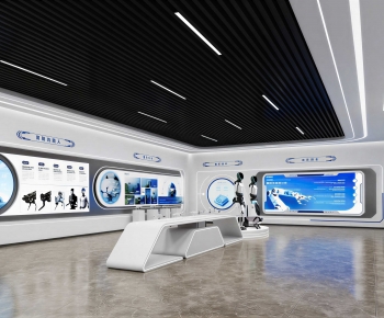 Modern Exhibition Hall-ID:583779873