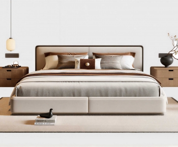 New Chinese Style Double Bed-ID:294869901