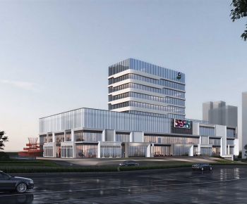 Modern Appearance Of Commercial Building-ID:399378065