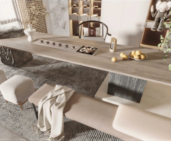 New Chinese Style Tea Tables And Chairs-ID:699141082