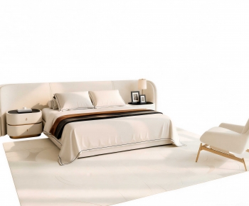 Modern Double Bed-ID:933782105
