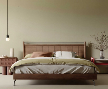Modern Double Bed-ID:855233911