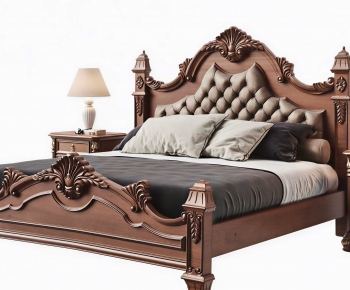 American Style Double Bed-ID:203644996