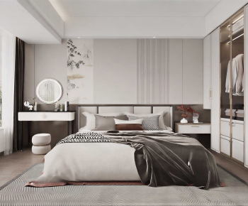 New Chinese Style Bedroom-ID:315588954