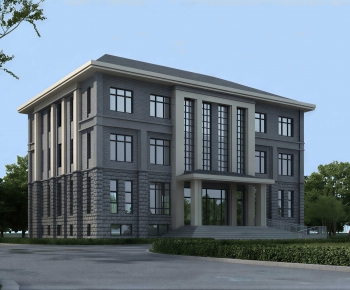 Modern Appearance Of Commercial Building-ID:406172992