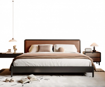 Modern Double Bed-ID:420476912