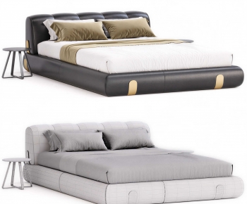 Modern Double Bed-ID:558667903