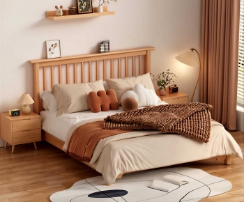 Modern Double Bed-ID:781728985