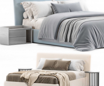 Modern Double Bed-ID:762228016