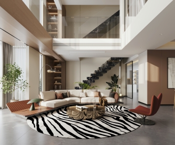 Modern A Living Room-ID:627811919