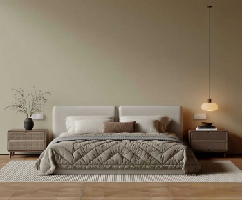 Modern Double Bed-ID:974613902