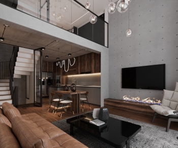 Modern A Living Room-ID:939598086