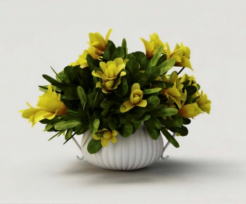 Modern Potted Green Plant-ID:296444896