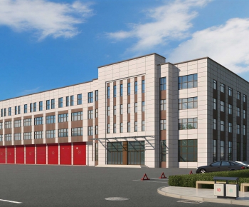 Modern Appearance Of Commercial Building-ID:731801037