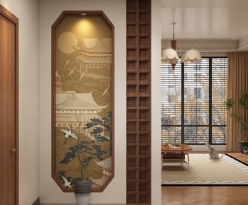 New Chinese Style Hallway-ID:503565073