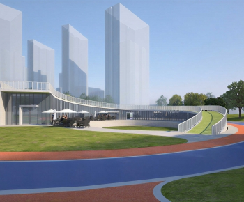 Modern Park Landscape-ID:122682092