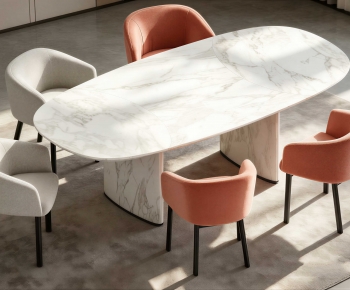 Modern Dining Table And Chairs-ID:595962051