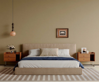 Modern Double Bed-ID:111208924
