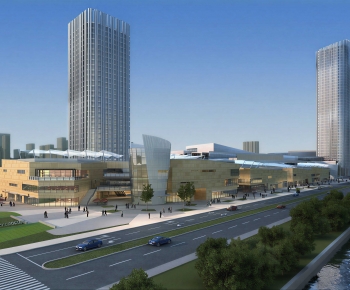 Modern Appearance Of Commercial Building-ID:461091041