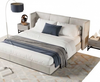 Modern Double Bed-ID:981308946