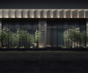New Chinese Style Facade Element-ID:450520997