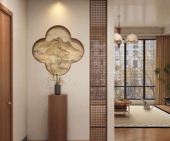 New Chinese Style Hallway-ID:244532117