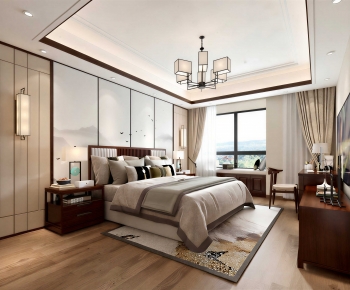 New Chinese Style Bedroom-ID:702511074