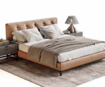 Modern Double Bed-ID:493307116