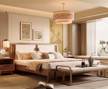 New Chinese Style Bedroom-ID:516999017