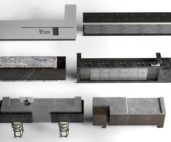 Modern Reception Desk-ID:987360954