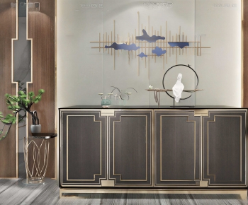 New Chinese Style Side Cabinet-ID:286191941