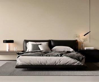 Modern Double Bed-ID:714896922