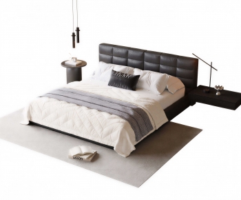Modern Double Bed-ID:766496908