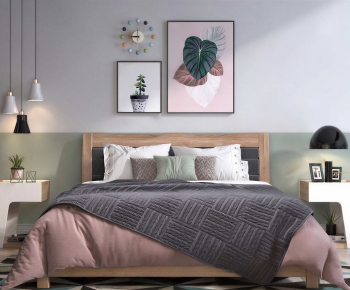 Modern Double Bed-ID:894876968