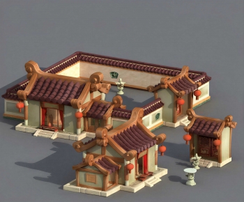 Chinese Style Ancient Architectural Buildings-ID:836694966