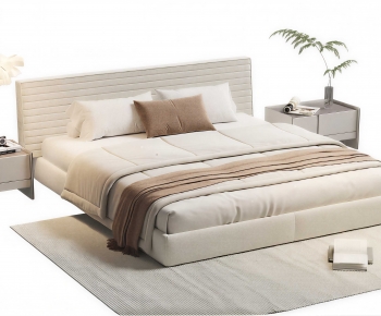 Modern Double Bed-ID:953027965
