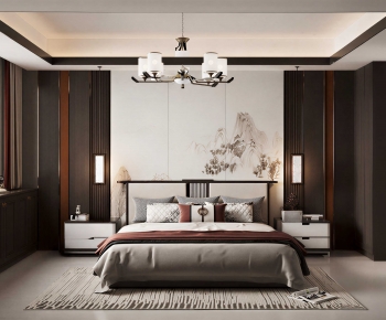 New Chinese Style Bedroom-ID:576015008