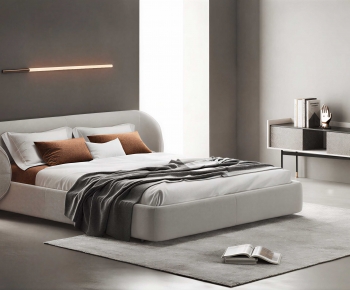Modern Double Bed-ID:547197103