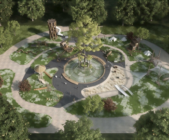 Modern Park Landscape-ID:144856938