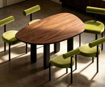 Modern Dining Table And Chairs-ID:605540997