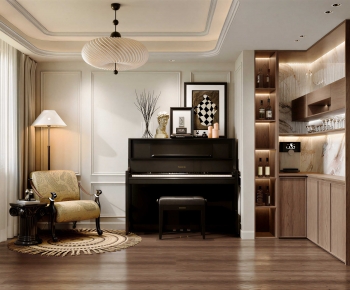 French Style Piano Room-ID:217408901
