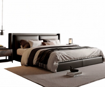 Modern Double Bed-ID:891143088
