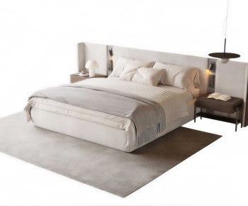 Modern Double Bed-ID:603971007