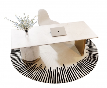 Modern Computer Desk And Chair-ID:115432986