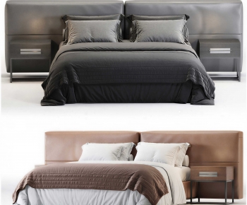 Modern Double Bed-ID:888894087