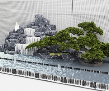 New Chinese Style Rockery Waterscape-ID:789279915