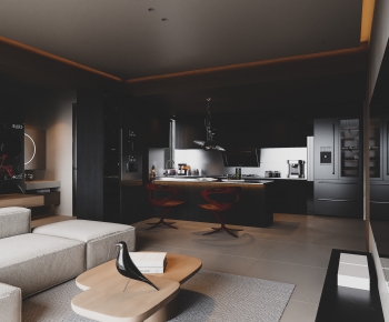 Modern A Living Room-ID:987024075