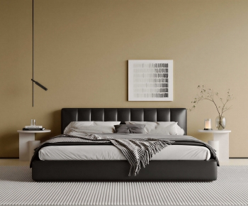 Modern Double Bed-ID:302395116